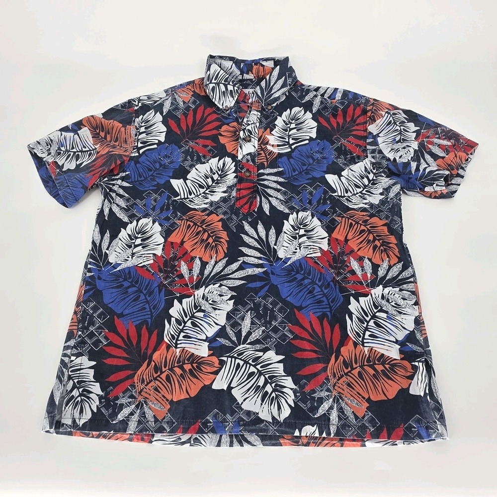 Chubbies The Nutter Shirt 1/4 Button Men M Floral Hawaiian Short Sleeve Tropical